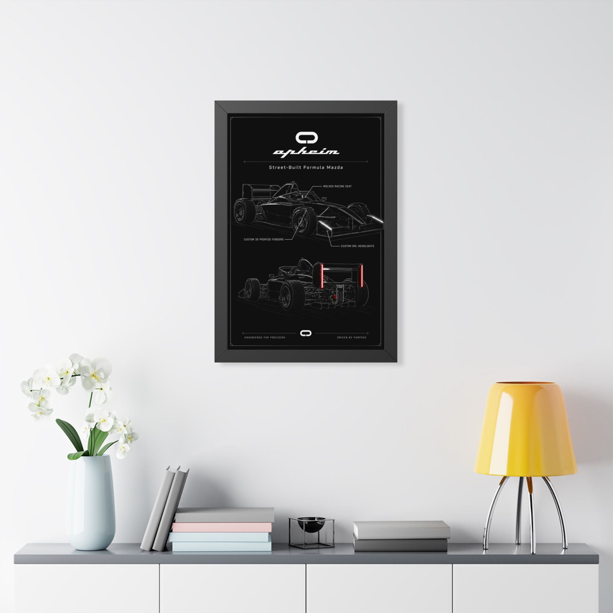 Framed Formula Engineering Poster
