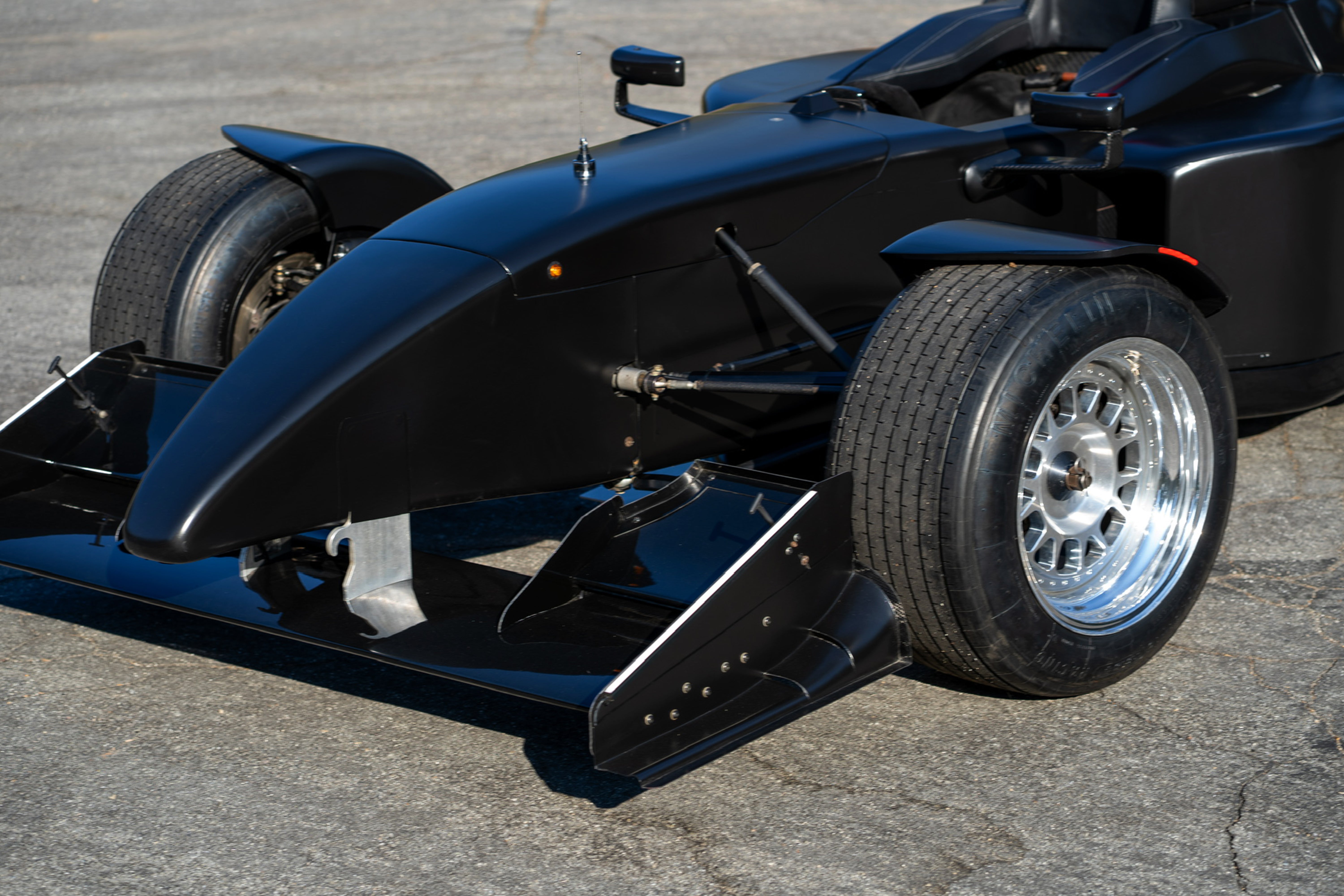 Front aero and lighting details of the Street-Built Formula Car